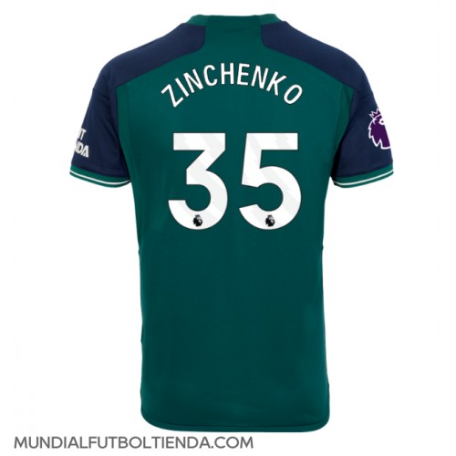 Camiseta Arsenal Oleksandr Zinchenko #35 Tercera Equipación Replica 2023-24 mangas cortas